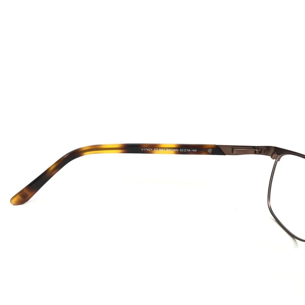 Velenciaga Eyeglasses Frames V17421 C2-MAT.BROWN Tortoise Square 52-16-140